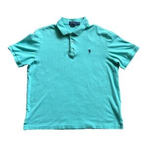 Polo Ralph Lauren Mens Blue Short Sleeved Classic Fit Pony Logo Polo Sz L Preppy